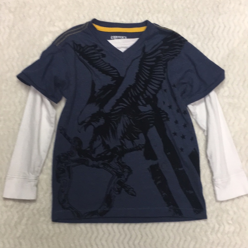 Carter’s American Flag Eagle shirt boys - size small 8